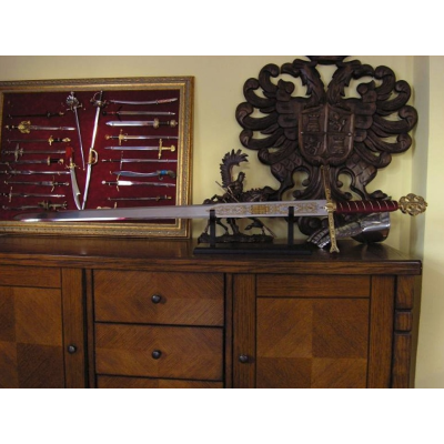 SPADA DEI RE CATTOLICI - DECORAZIONI DI DAMASQUINADO, RIPRODUZIONE DI ALTA QUALITÀ  - 3