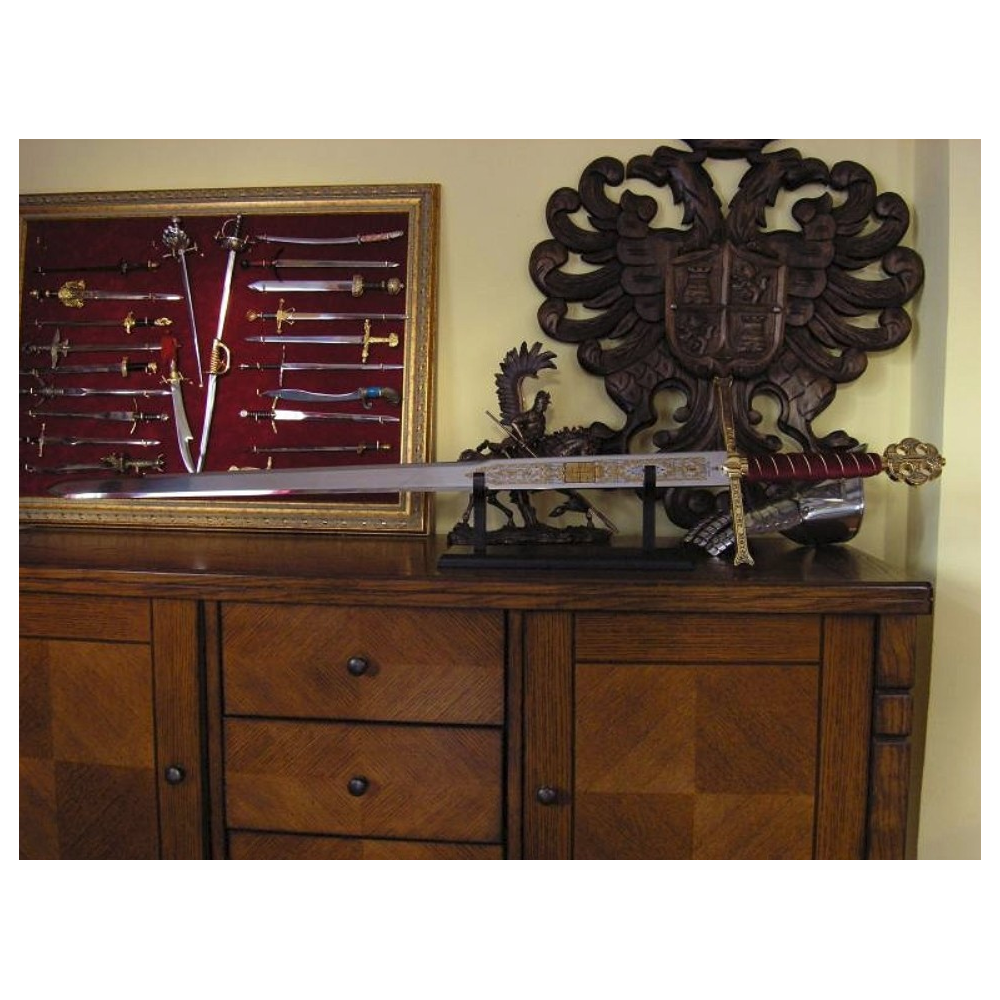 SPADA DEI RE CATTOLICI - DECORAZIONI DI DAMASQUINADO, RIPRODUZIONE DI ALTA QUALITÀ  - 3