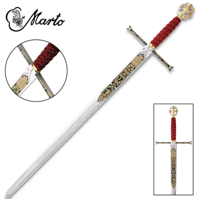 SPADA DEI RE CATTOLICI - DECORAZIONI DI DAMASQUINADO, RIPRODUZIONE DI ALTA QUALITÀ  - 8