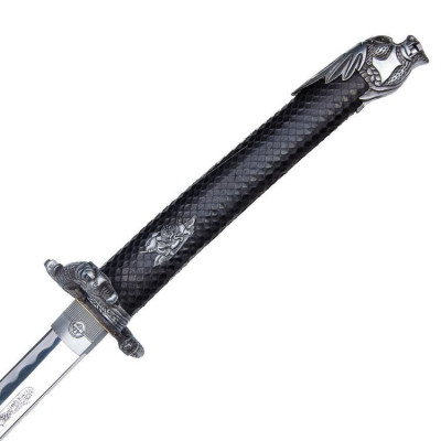 Katana Cobra negra com bainha  - 4