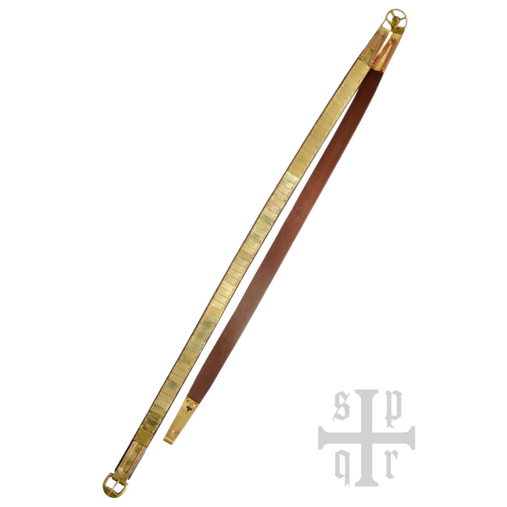 Cintura lamelar vichinga basata su esempi di Gotland in pelle  - 6