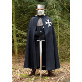 Mantle with medieval hood of the order Hospitalry unisex  - 5