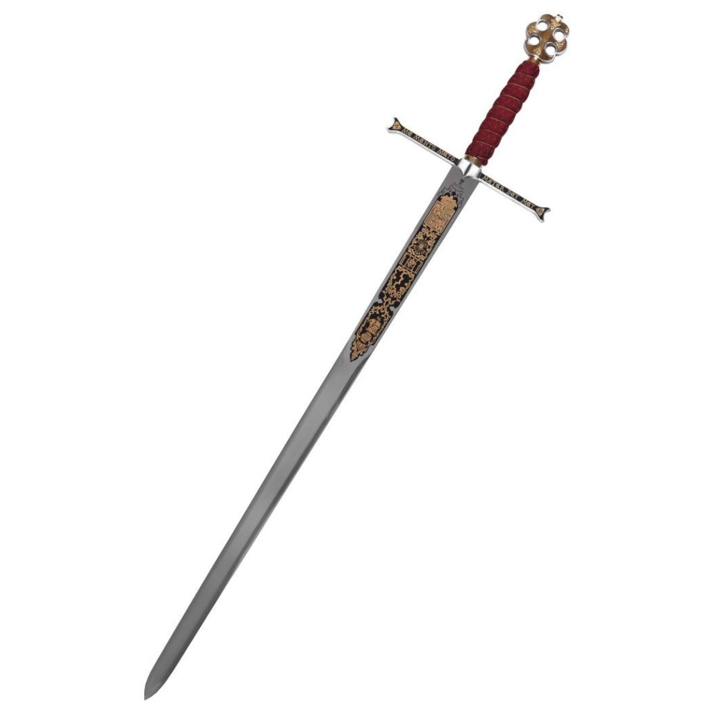 SPADA DEI RE CATTOLICI - DECORAZIONI DI DAMASQUINADO, RIPRODUZIONE DI ALTA QUALITÀ  - 9
