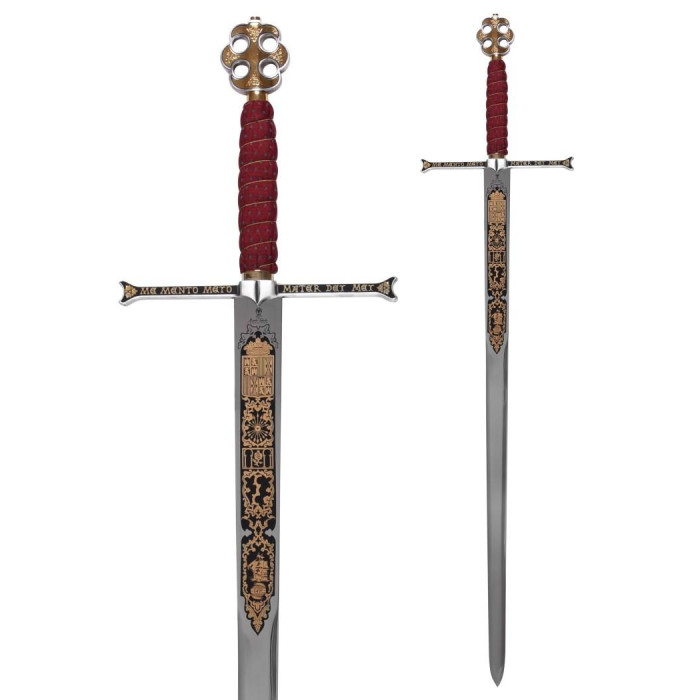 CATHOLIC KINGS SWORD - DECORATIONS OF DAMASQUINADO, HIGH QUALITY REPRODUCTION  - 10