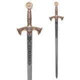 Espada templaria ouro sem bainha  - 3