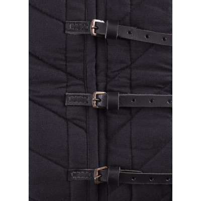 Gambeson com fivelas, cor preta  - 5
