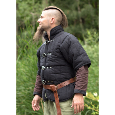 RFB Gambeson, LARP Armor, negro  - 4