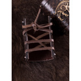 Guardaespaldas de cuero, motivo de jabalí celta, par  - 8