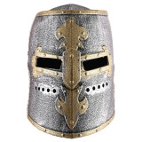 Grande Elmo do Cavaleiro Infantil com Visor Articulado de Plástico  - 2