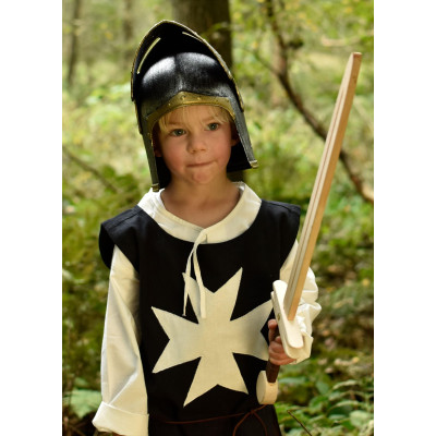 Grande Elmo do Cavaleiro Infantil com Visor Articulado de Plástico  - 5