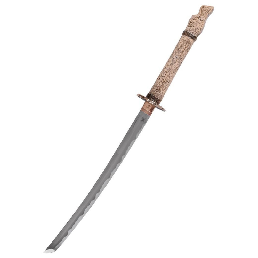 Wakizashi Inmortal com cabo de marfim  - 1