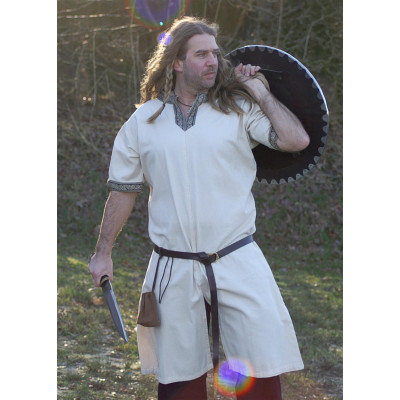 Túnica, manga corta, blanco  - 1