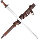 Espada Vikings funcional com bainha em couro  - 7