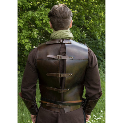 Leather armor for torso with front loop  - 4