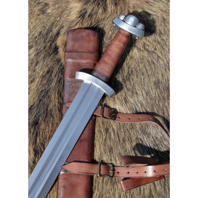 Viking Sword Dybäck avec gaine, Acier Damas  - 2