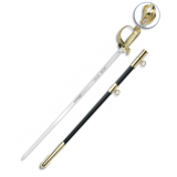 Sabre Oficial Espanha, cabeça leão com bainha - 2