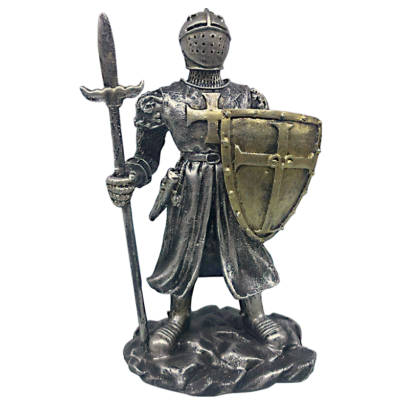 Figura Cavaleiro Templário com alabarda,modelo3  - 1