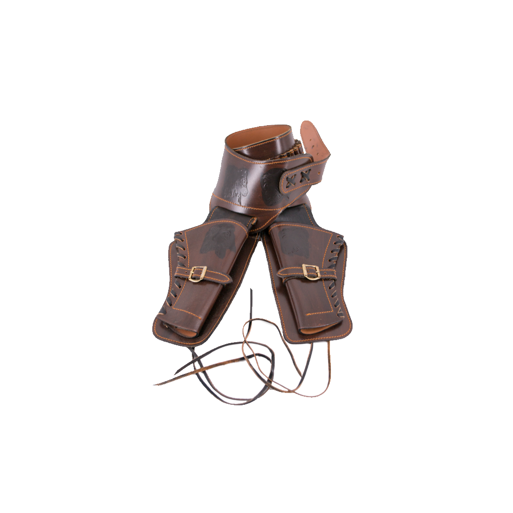 Leather holster for 2 revolvers  - 1
