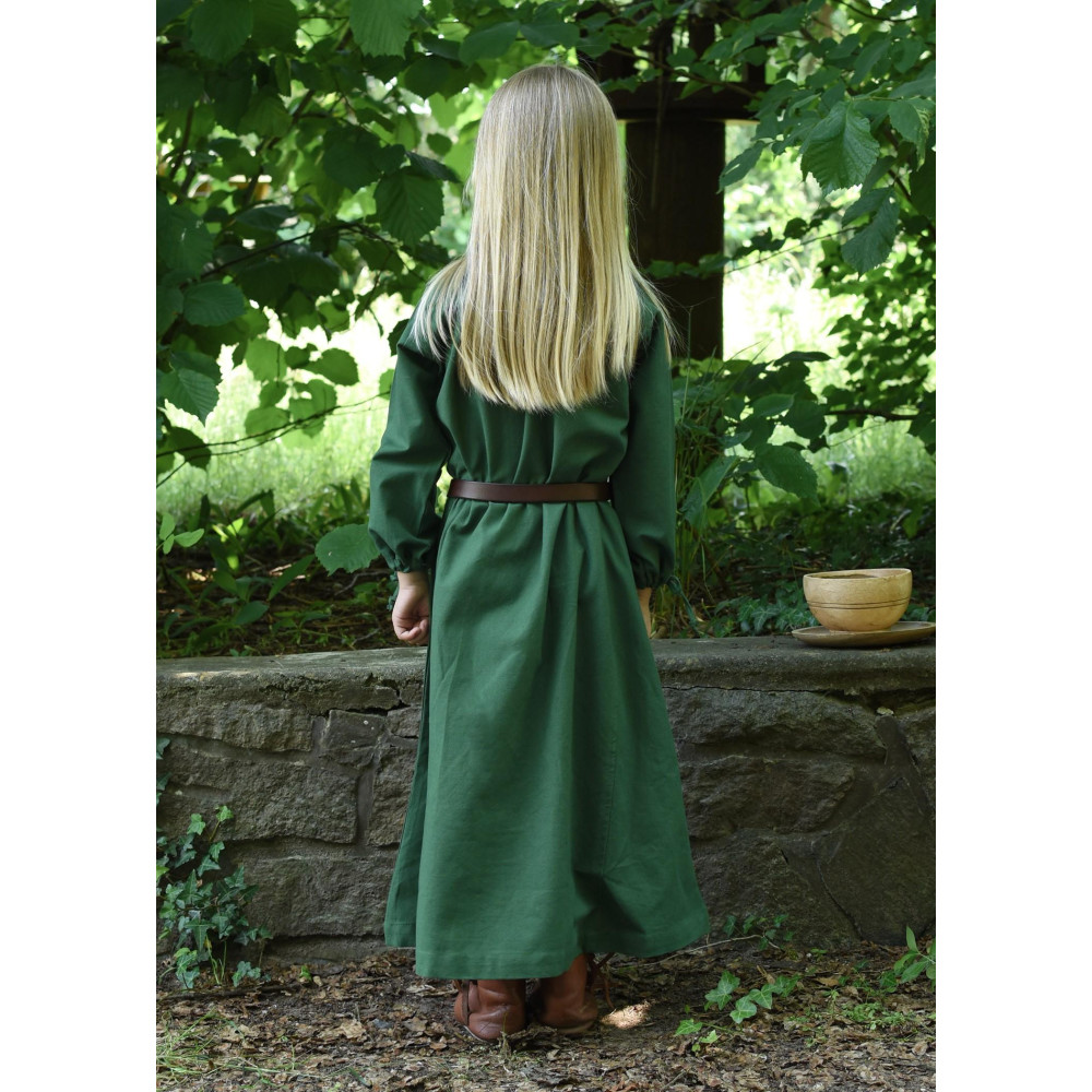 Robe médiévale Ana pour enfants, vert  - 3