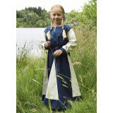 Vestido Viking para menina, azul / cor natural  - 2