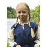 Vestido Viking para menina, azul / cor natural  - 3