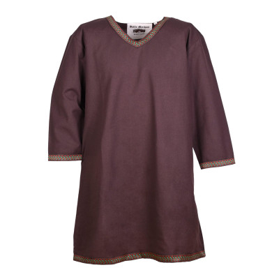Cotton Viking Tunic, Chestnut  - 2