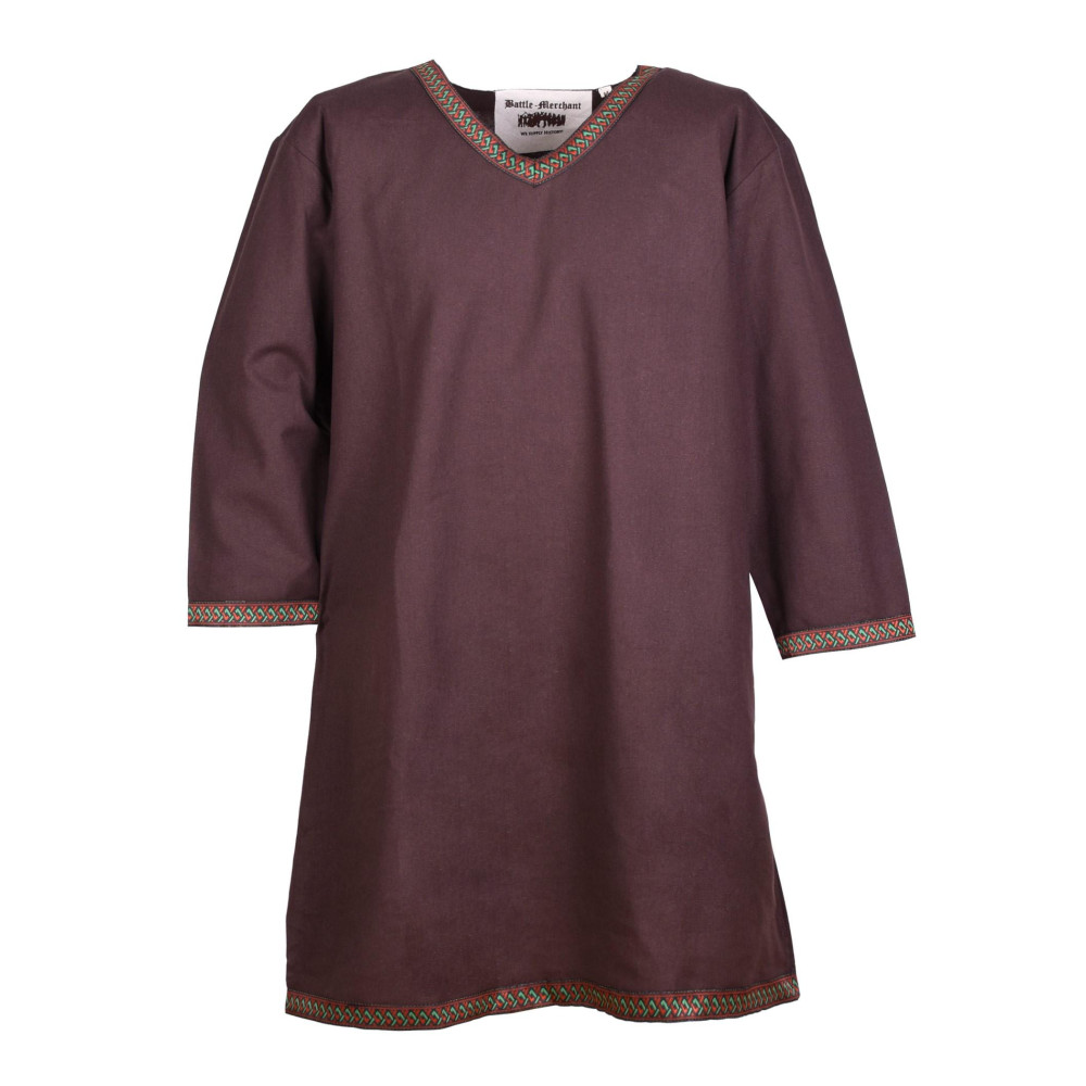 Cotton Viking Tunic, Chestnut  - 2