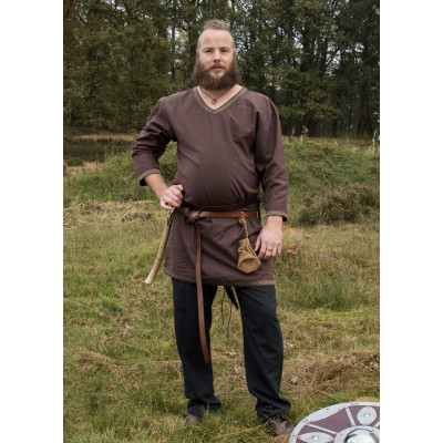 Cotton Viking Tunic, Chestnut  - 3