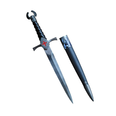 Knight Templar Dagger with cross, includes hem  - 1