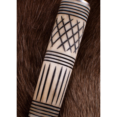 Viking Knife Scramasax, Seax with Bone Cord  - 3