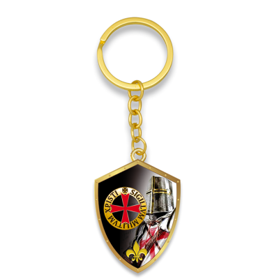 LLAVERO DOS CABALLEROS TEMPLARIOS, MODELO5  - 1