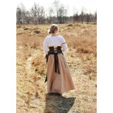 Saia Medieval, flare largo, marrom claro  - 1