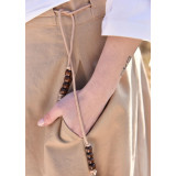 Gonna medievale, ampio bagliore, marrone chiaro  - 2