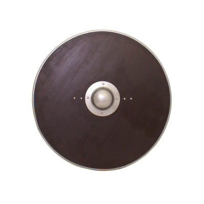 Grande coquille ronde en bois  - 1