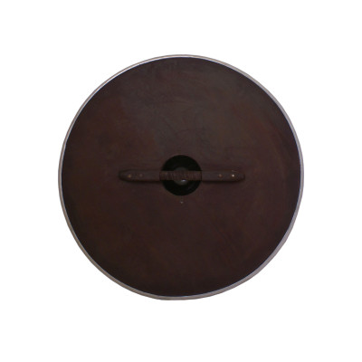 Escudo redondo de madeira grande  - 2