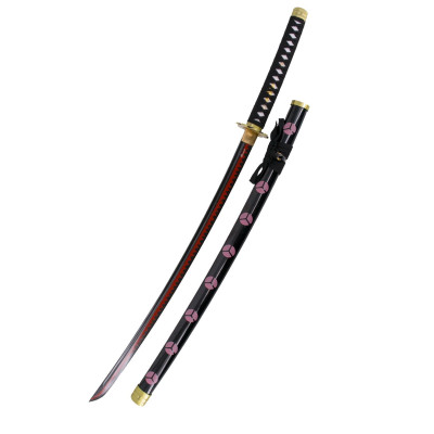 Katana Shusui de Zoro de una réplica no oficial de One Piece, acero al carbono AISI 1045  - 1