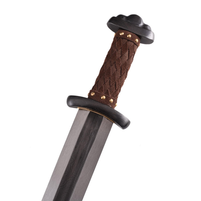 Espada Godfred Viking com lâmina de aço Damasco  - 3