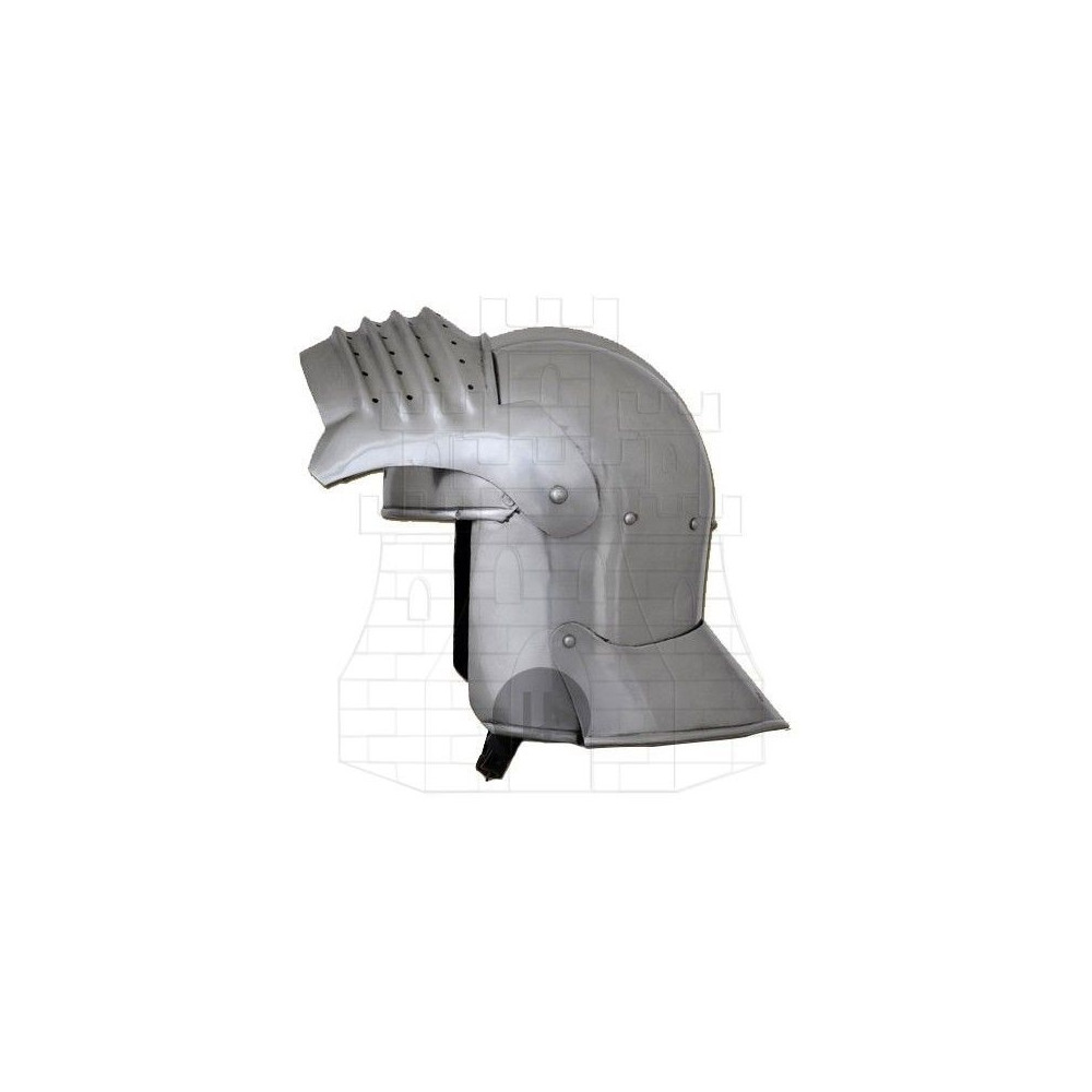 Medieval celada with visor, year 1490, functional  - 2