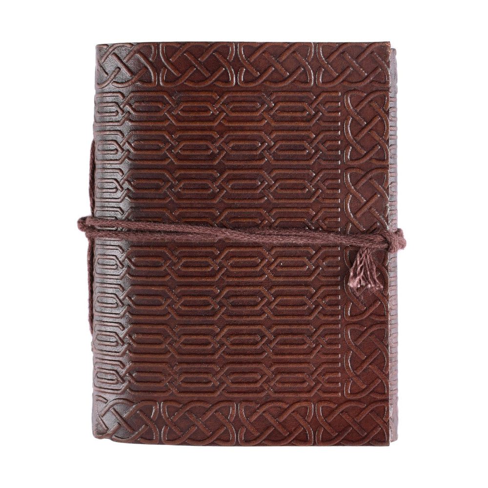 Pequeño diario de bolsillo encuadernado en piel gofrado, aprox. 9 x 7 cm  - 2