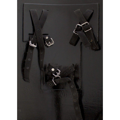 Coquille en latex, rouge et noir  - 1