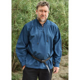 Camisa medieval Ludwig, azul  - 2