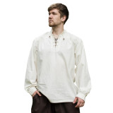 Camisa medieval Ludwig, color natural  - 1