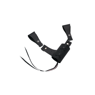 Talim pour épée en cuir, noir  - 1