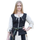 Tilda medieval corpiño, negro  - 1
