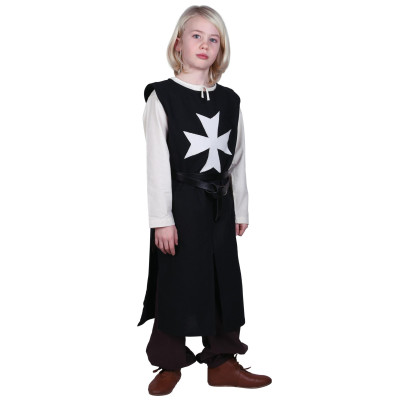 Cappotto ospitale Tabardo / Alexander per bambini, colore nero/naturale - 1