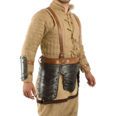 Protezione della parte superiore della gamba Dark Warrior, acciaio - 1