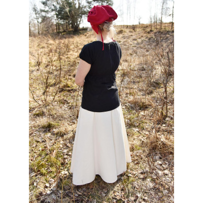 Saia Medieval, flare largo, cor natural  - 2