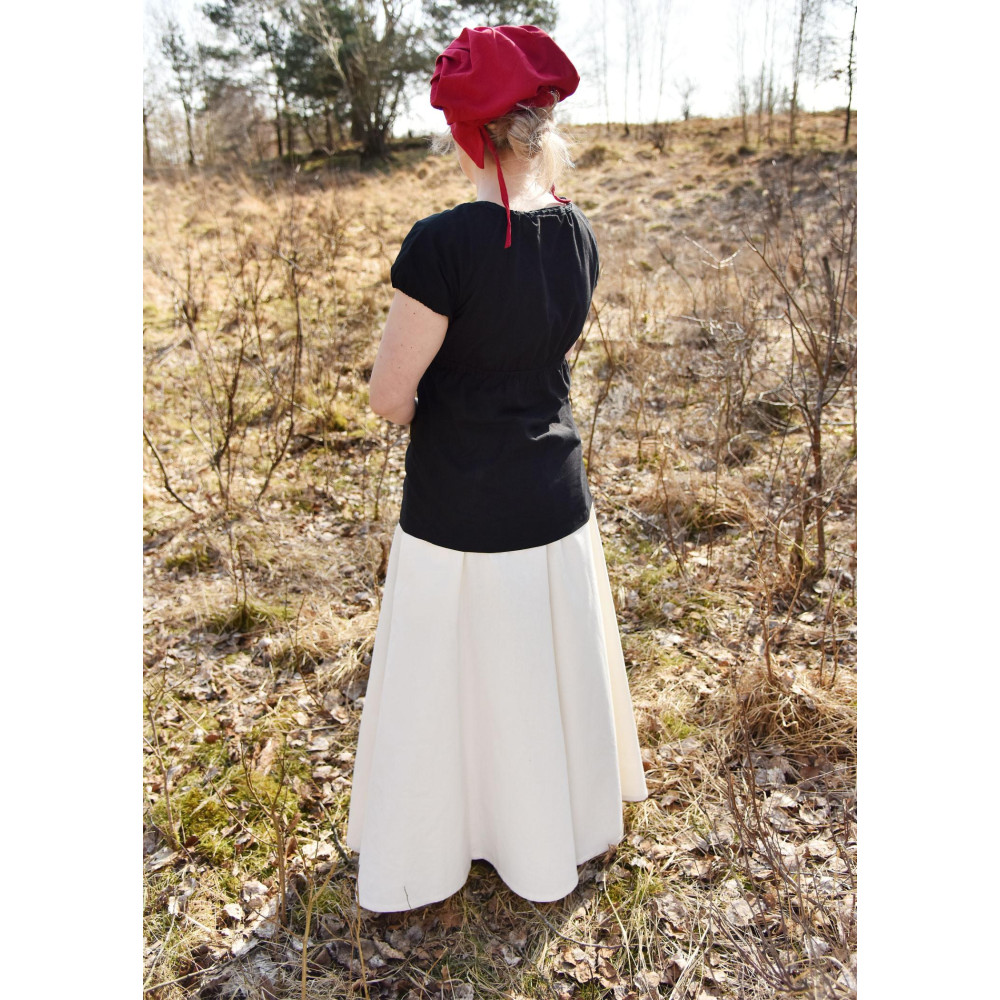 Jupe médiévale, large évasement, couleur naturelle  - 2