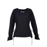 Jaqueta medieval de veludo Griselda, preta  - 1