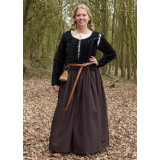 Jaqueta medieval de veludo Griselda, preta  - 4